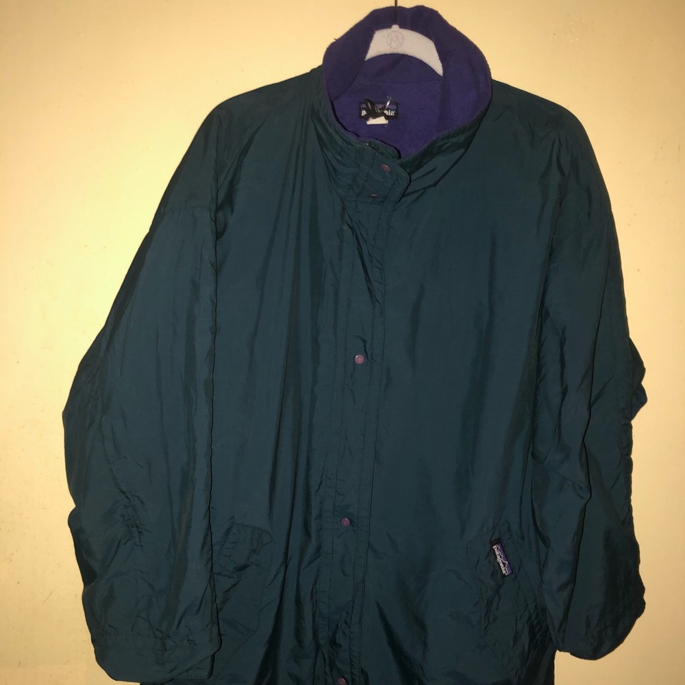Patagonia vintage parka fleece coat